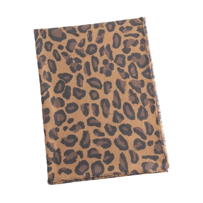 Women's Sweet Leopard Polyester Scarf