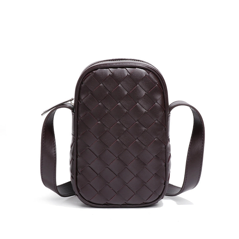 Women's Small Pu Leather Solid Color Elegant Streetwear Square Zipper Phone Wallets