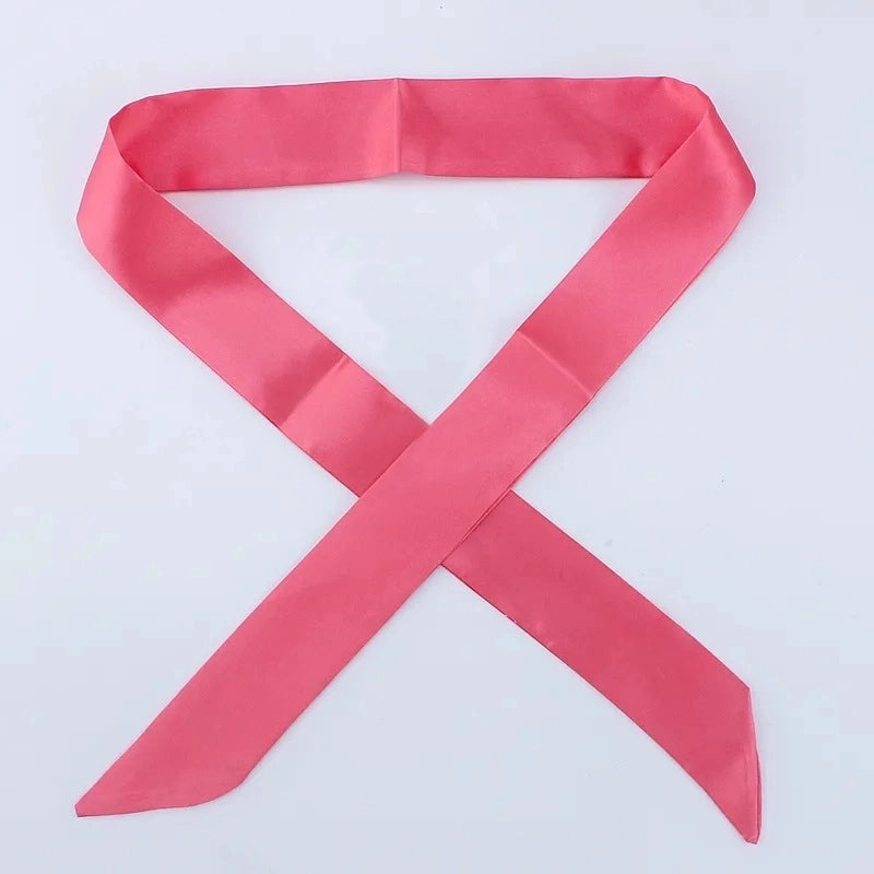 Women's Minimalist Solid Color Satin Silk Scarves