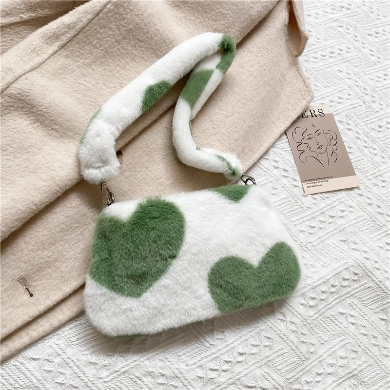 Small Plush Streetwear Square Bag