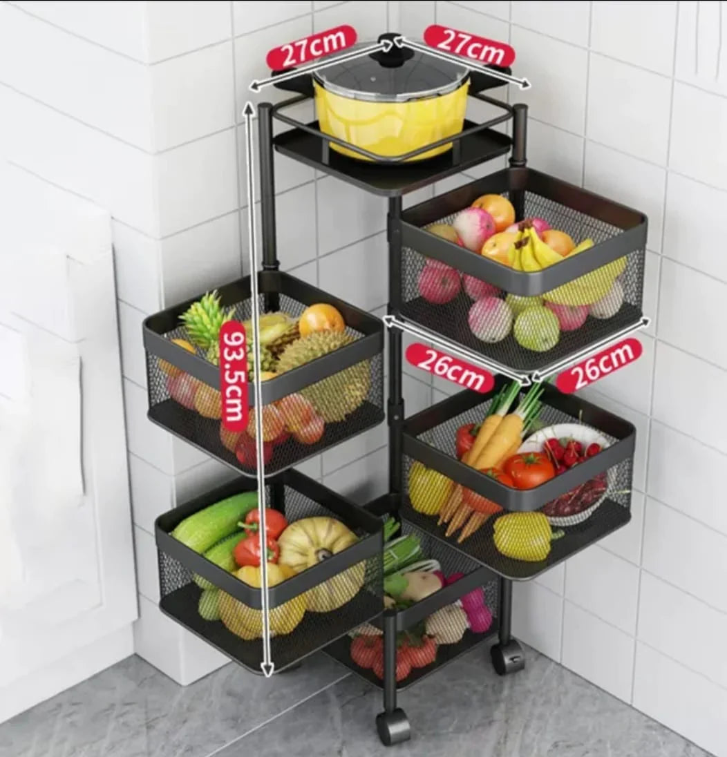 Premium Square Metal Trolley By MATRIX