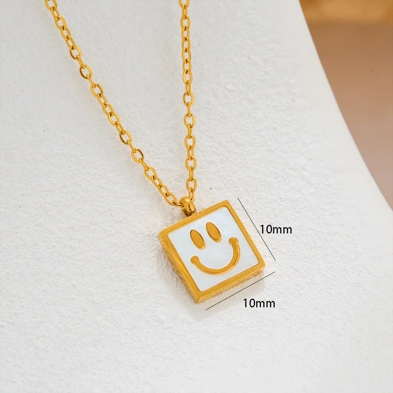 Cute Sweet Classic Style Heart Shape Floral Bow Knot 304 Stainless Steel Pendant Necklace