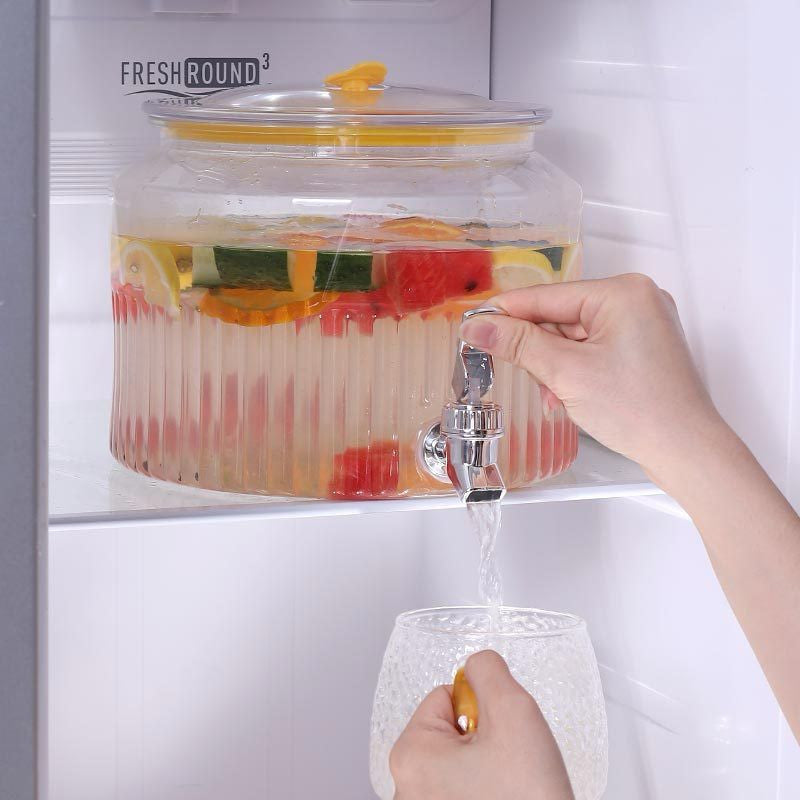 ACRYLIC PREMIUM JUICE CONTAINER – ELEGANT & DURABLE BEVERAGE DISPENSER - 5.6 LITERS