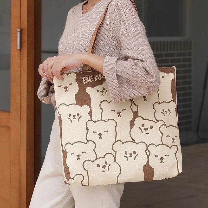 Women's Large Spring&summer Canvas Streetwear Shoulder Bag Canvas Bag