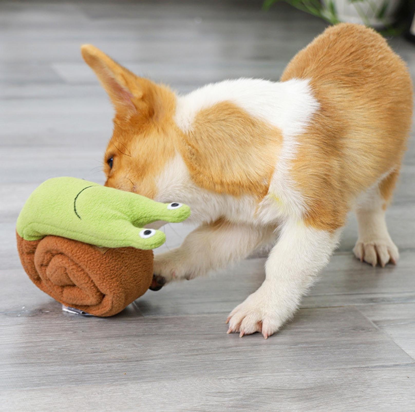 Snail Style Pet Snuffling Toy Dog Intelligence and Slow-Eating Training Toy