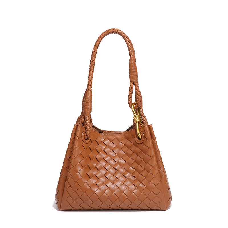 Women's Medium Pu Leather Solid Color Elegant Streetwear Square Magnetic Buckle Tote Bag