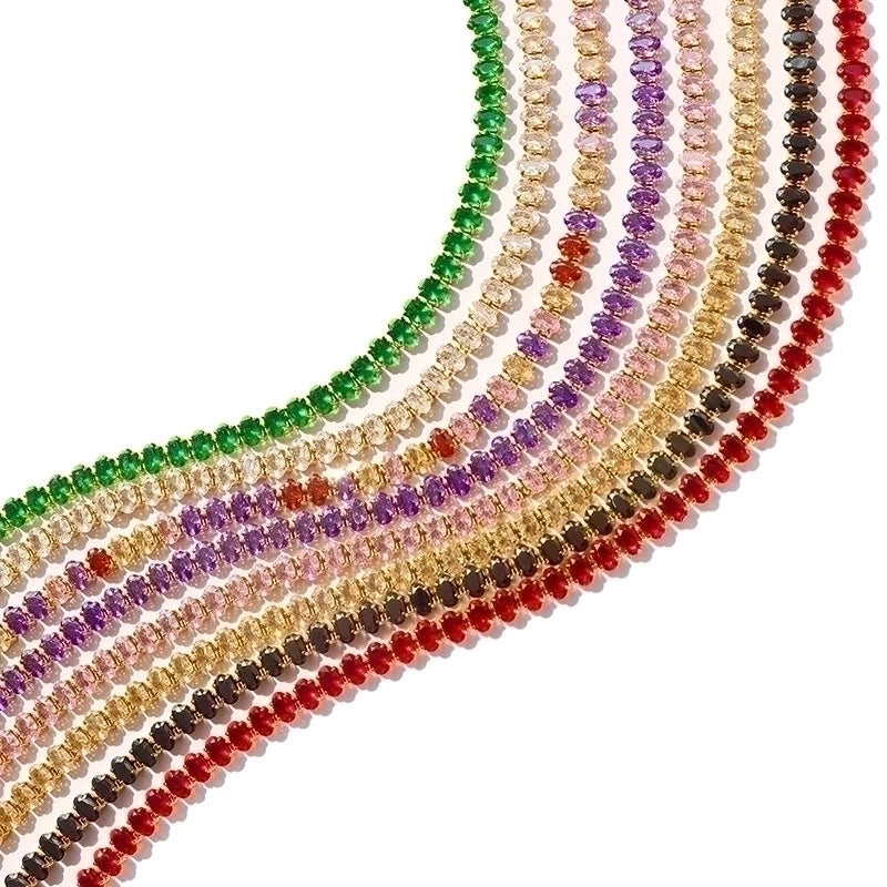Fashion 304 Stainless Steel Zircon 18K Gold Plated Plating