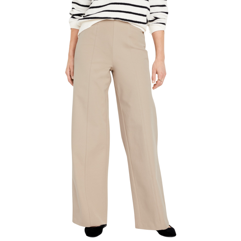 High Waisted Pull On Pixie Super Wide Leg Pants
