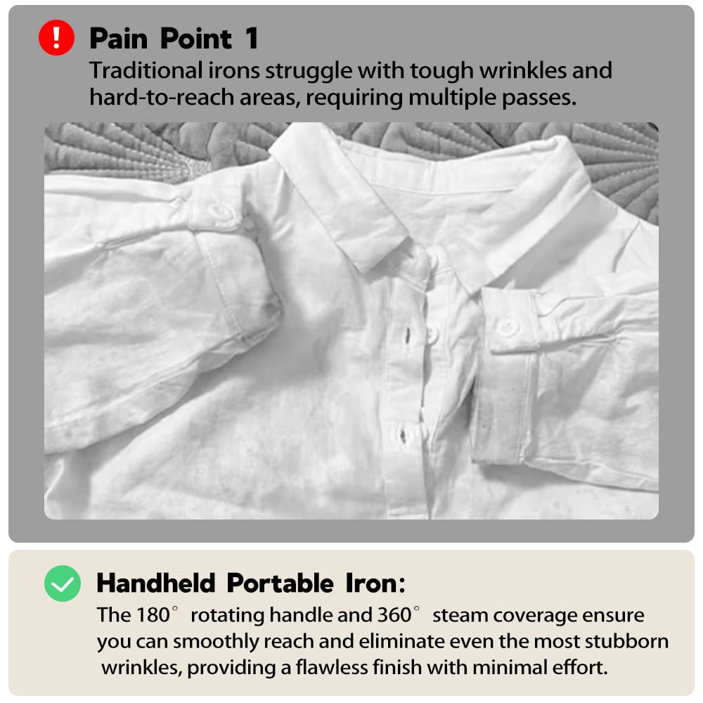 🔥Limited Time Offer🎁Portable Mini Electric Steamer Iron for Clothes