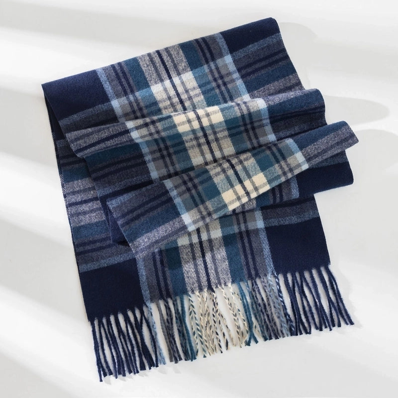 New Ladies Autumn And Winter Cashmere Scarf Fashion Plaid Shawl Warm Cold Scarf