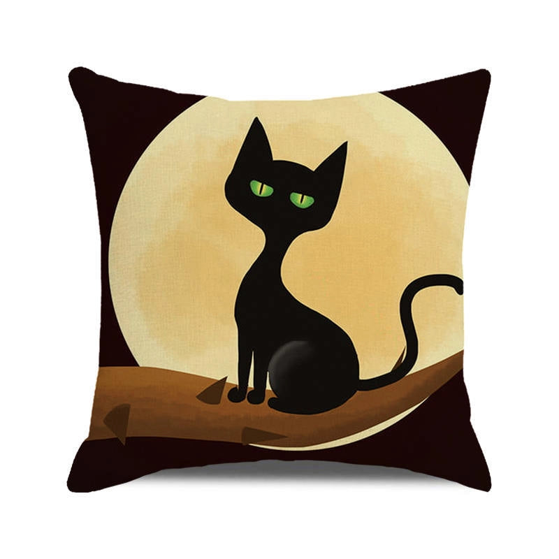 Halloween Cartoon Style Letter Dog Cat PP Cotton Couch & Sofa Decor