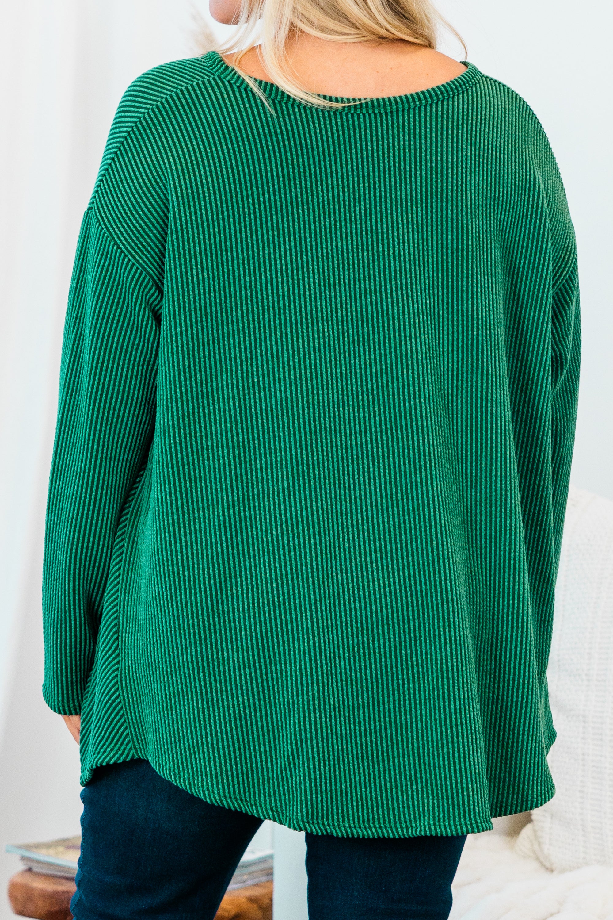 Feel The Same Way Sweater. Hunter Green