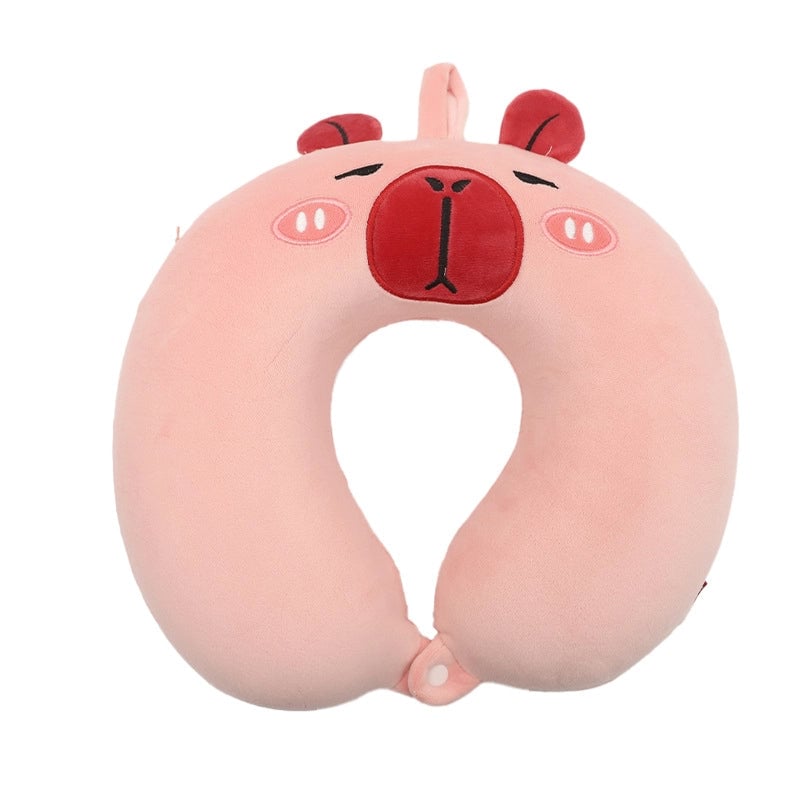 Cartoon Memory Cotton U-shaped Pillow Leisure House Travel Office Neck Pillow Slow Rebound Aircraft Travel Neck Pillow