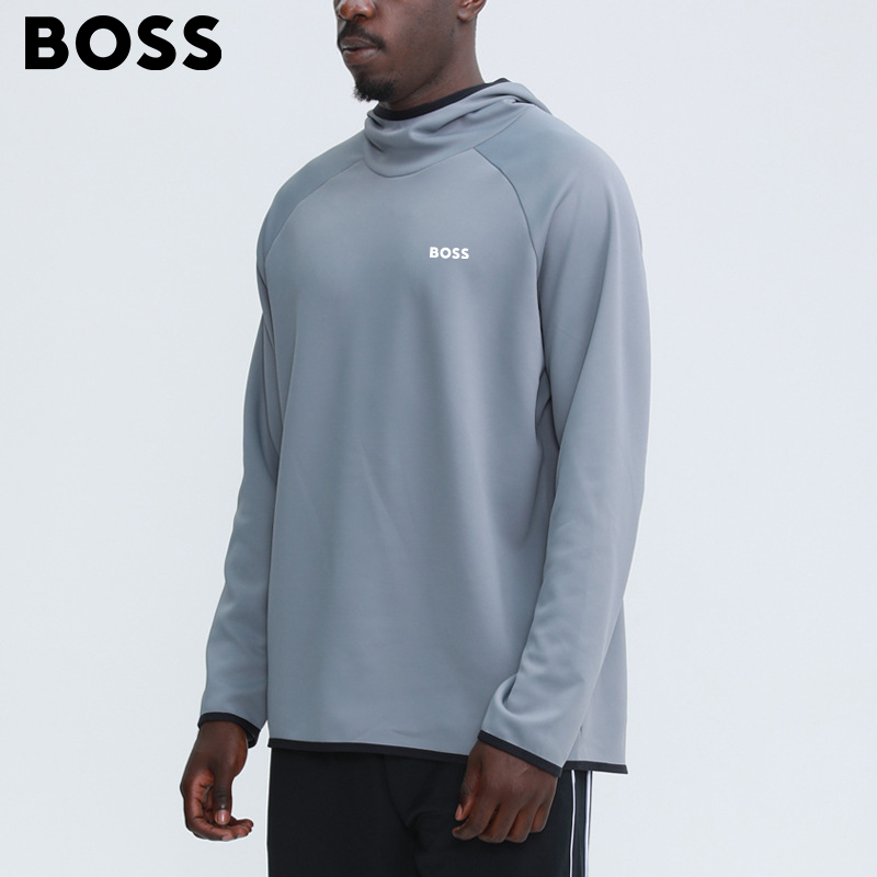 BOSS Men-s Hooded Sports long-sleeved Sports Loose Running Fitness hoodie