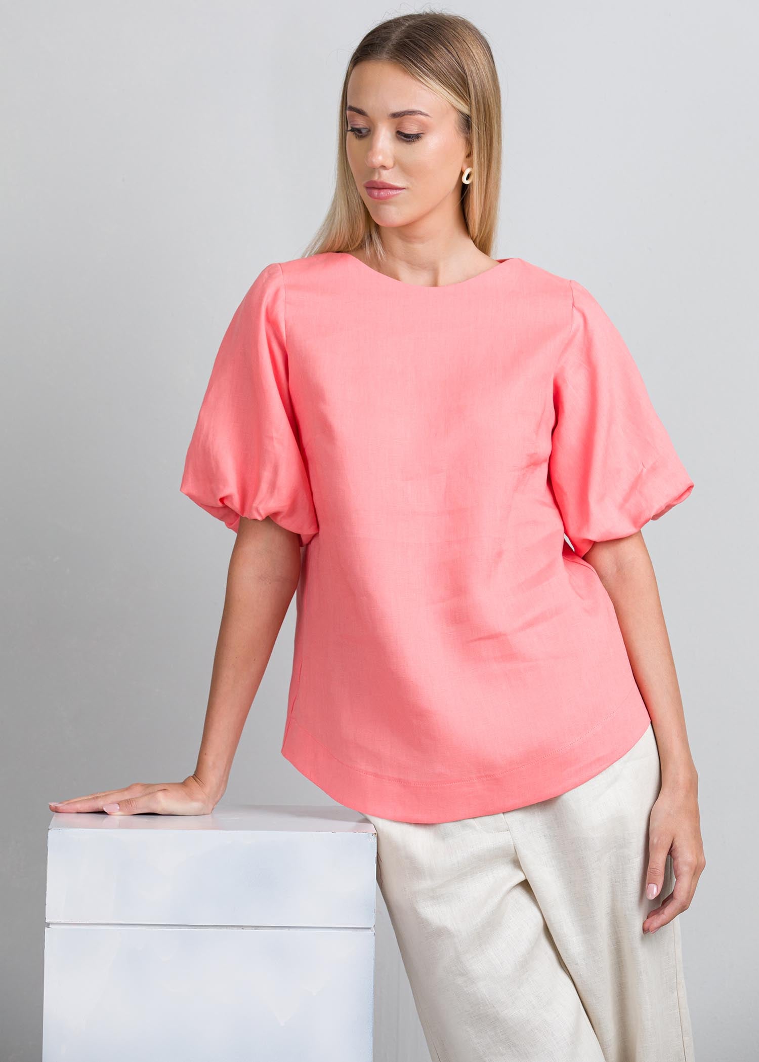 Puff sleeve blouse