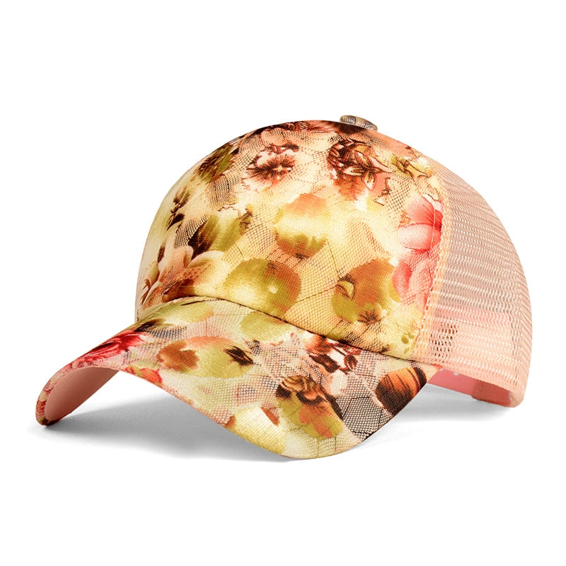 New Fashion Personalized Printed Baseball Cap Stylish Internet Celebrity Elegant Cap Women's Sunscreen Hat