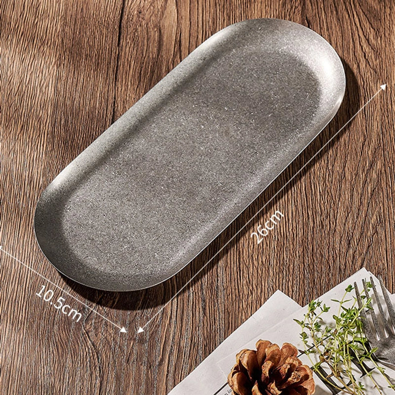 Casual Classical Pastoral Solid Color 304 Stainless Steel Tableware 1 Piece