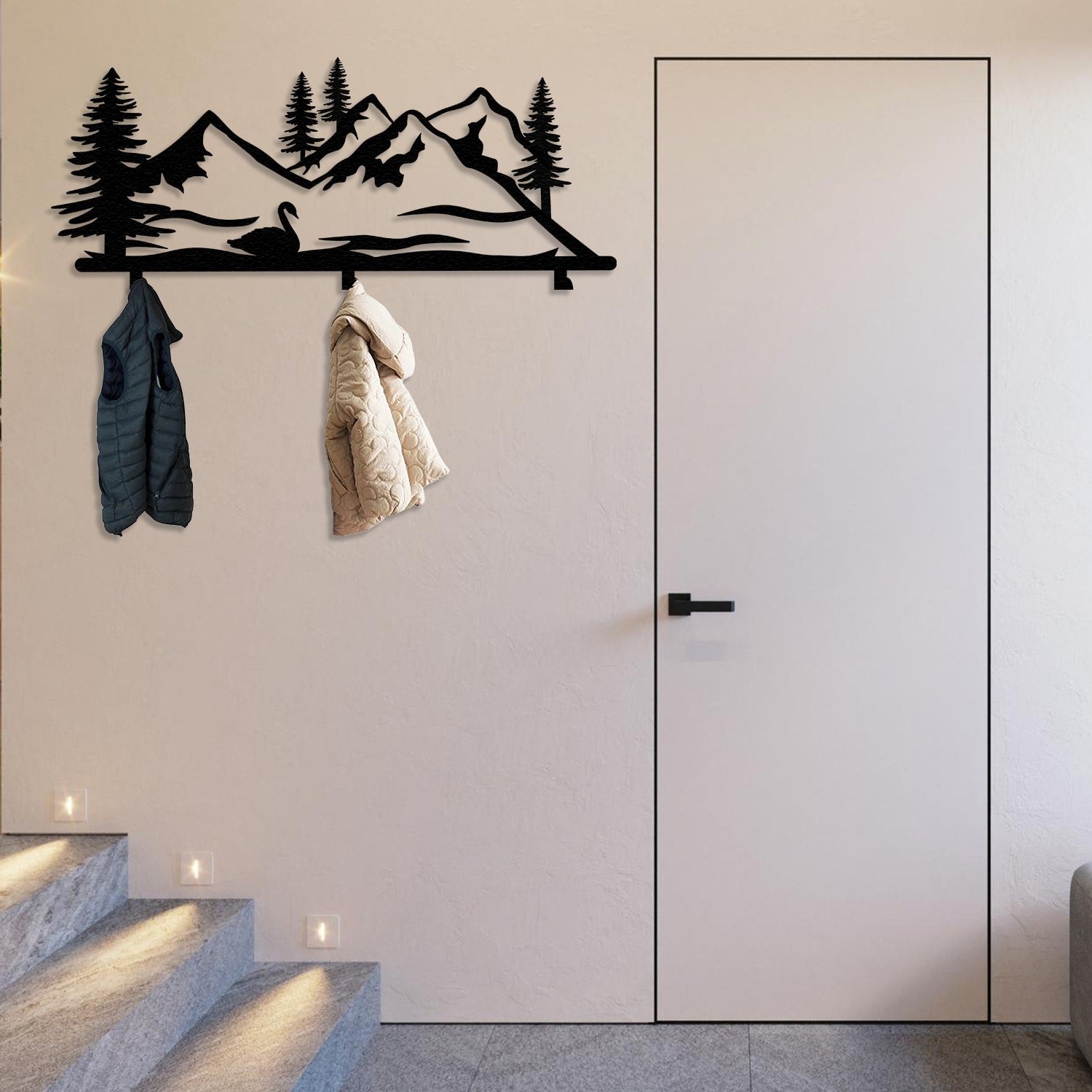 Swan and Forest Hanging Rack