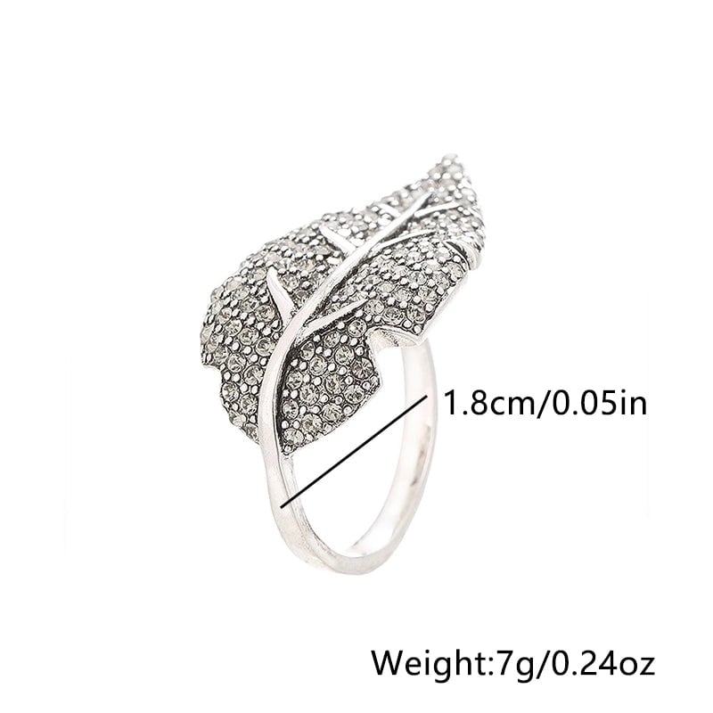 240 Pieces Copper Inlay Leaf Zircon Copper Rings