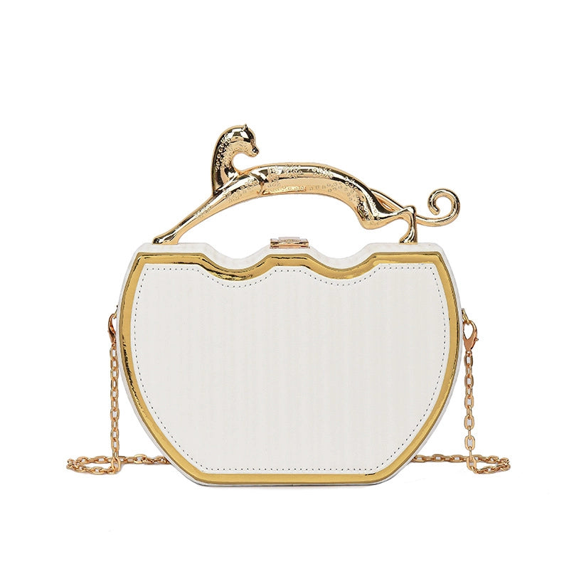Women's Medium Pu Leather Solid Color Streetwear Lock Clasp Evening Bag