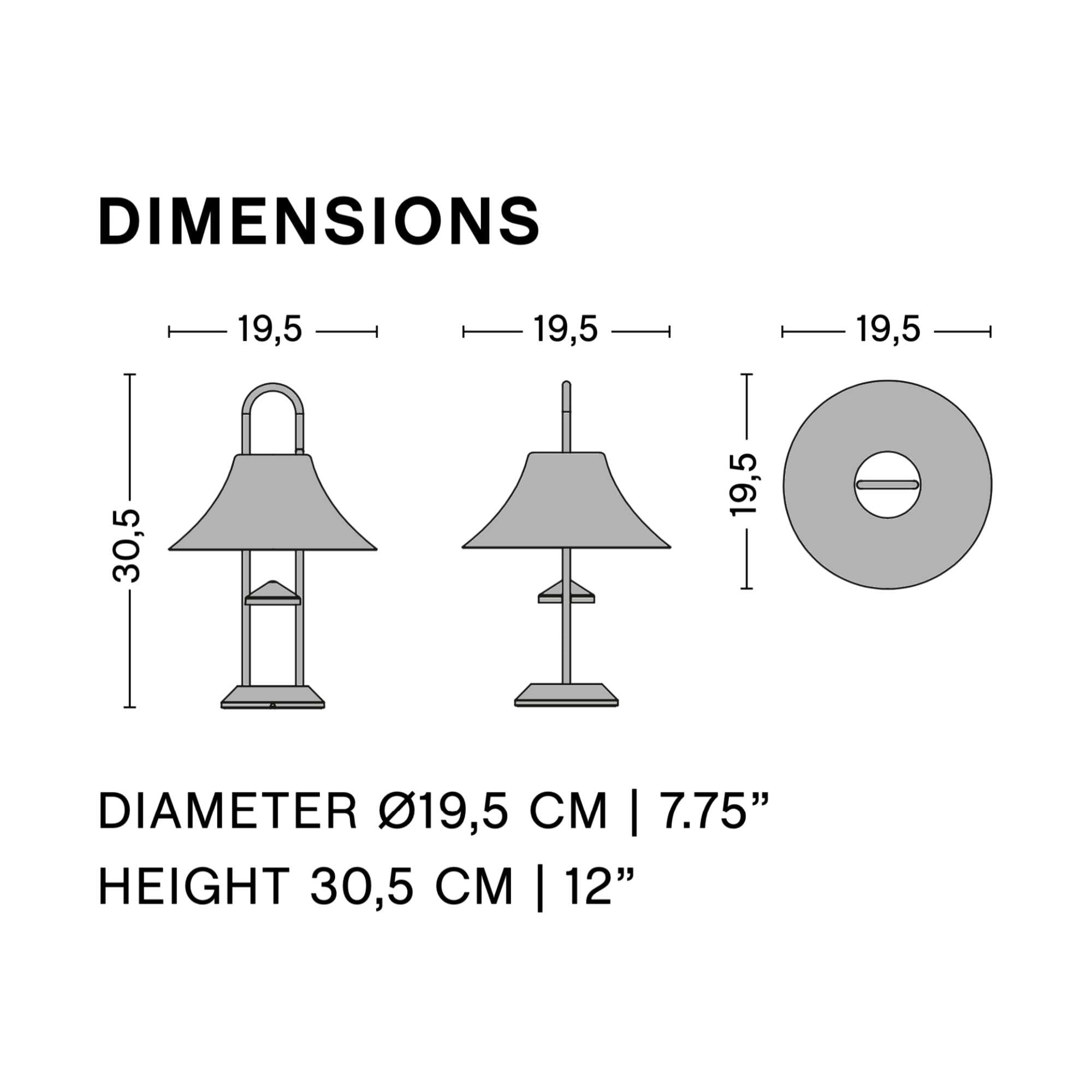 Hay Mousqueton portable table lamp