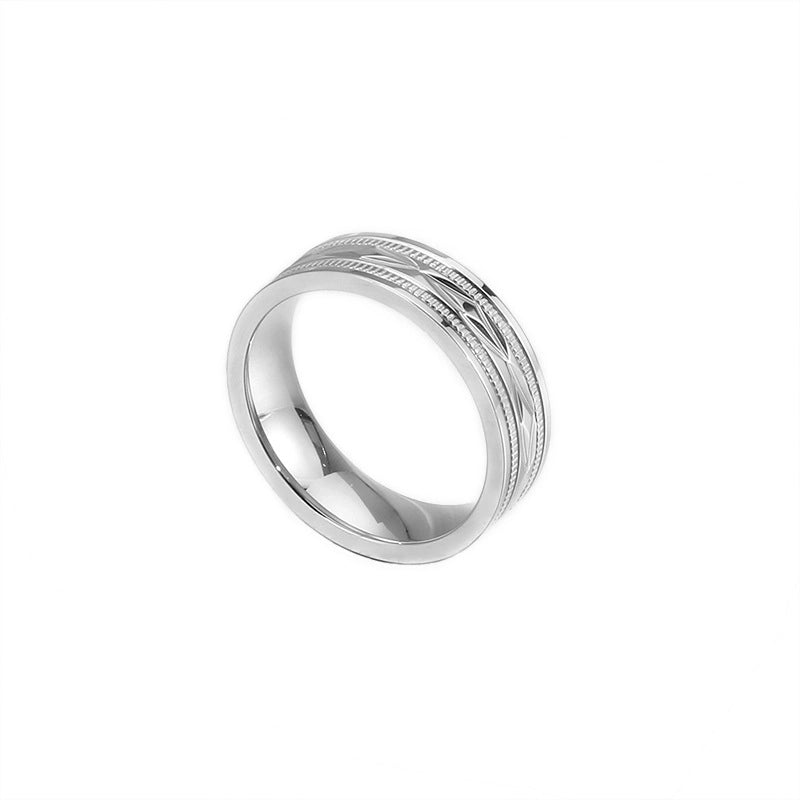 Geometric Titanium Steel 18K Gold Plated Plating