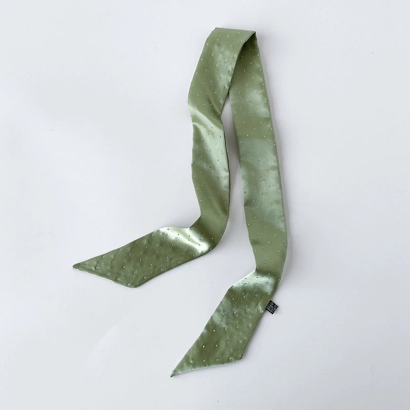 Women's Basic Solid Color Satin Silk Scarf