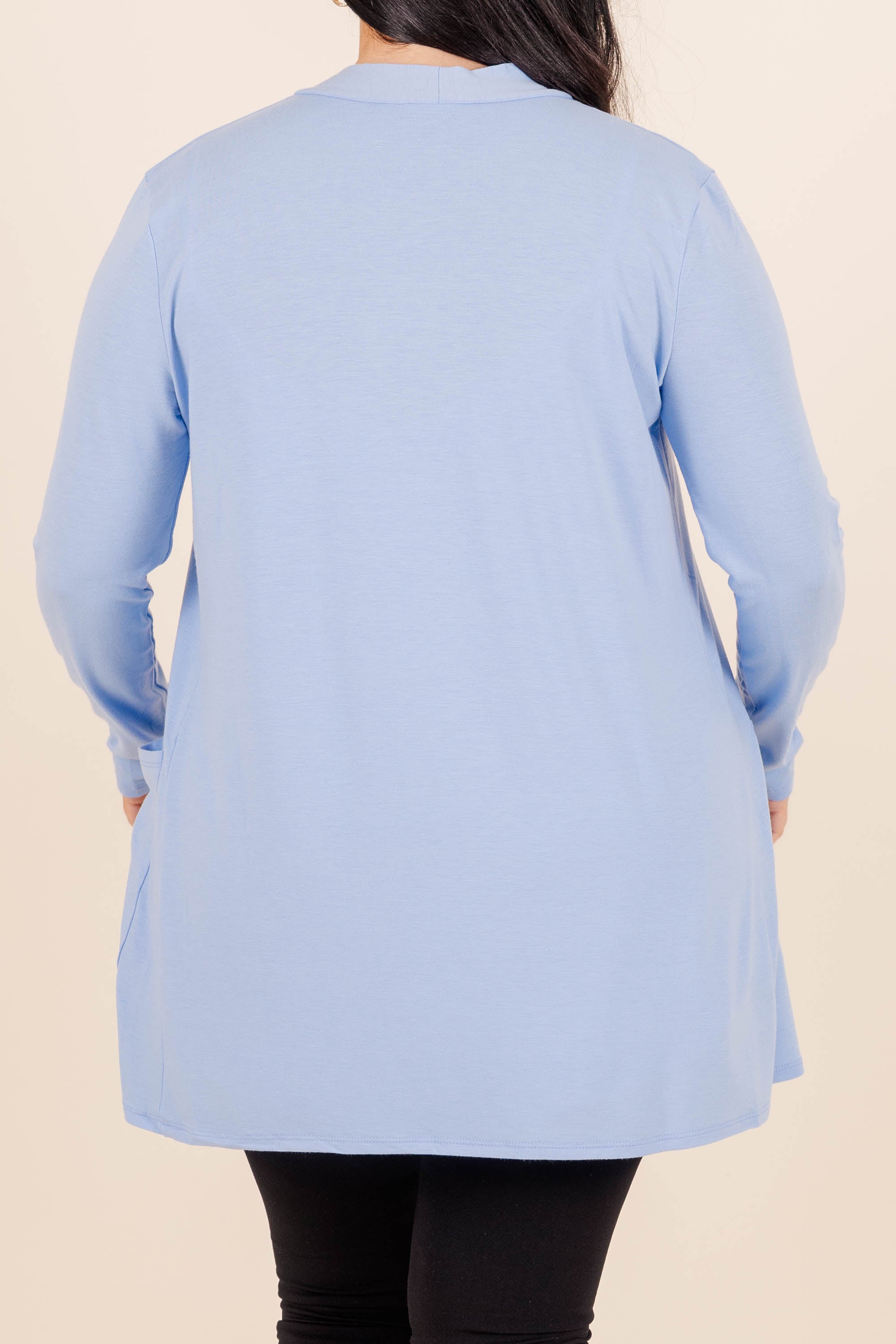 Kindness And Compassion Cardigan. Spring Blue