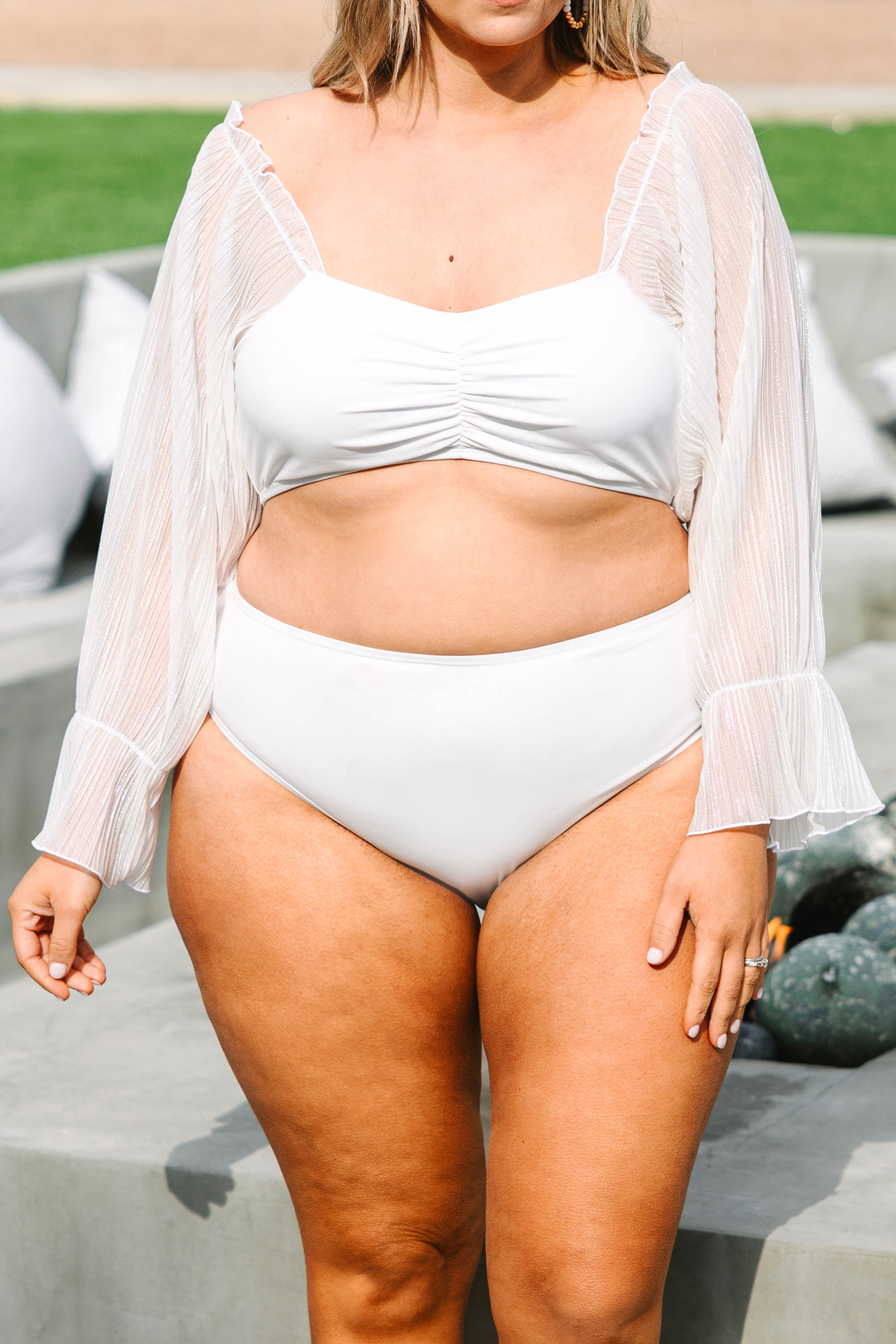 Those Summer Nights Swim Bottom. White