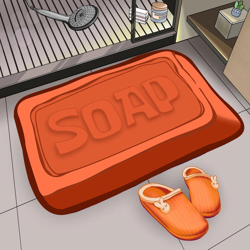 Casual Vacation Printing Polyester Fiber (Polyester) Floor Mat Bathing