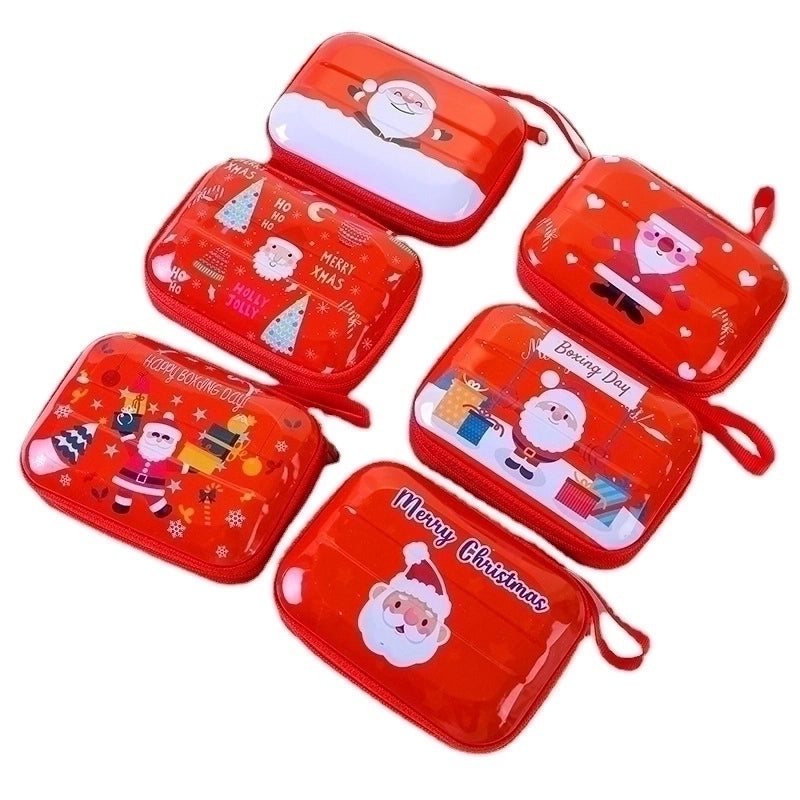 Kid'S Rabbit Christmas Tree Santa Claus Tinplate Zipper Coin Purses