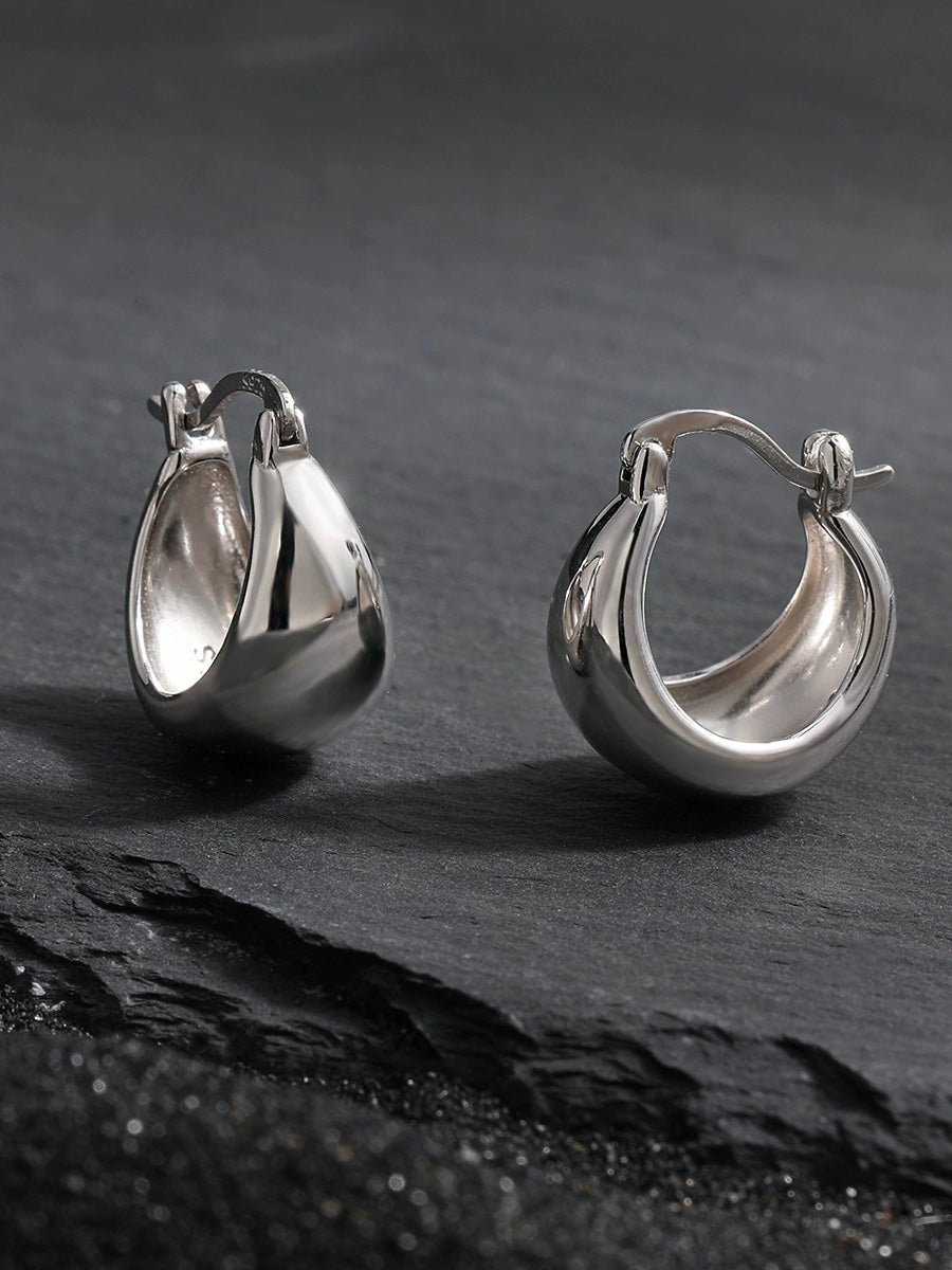 Women Casual U-Shape S925Silver Earrings