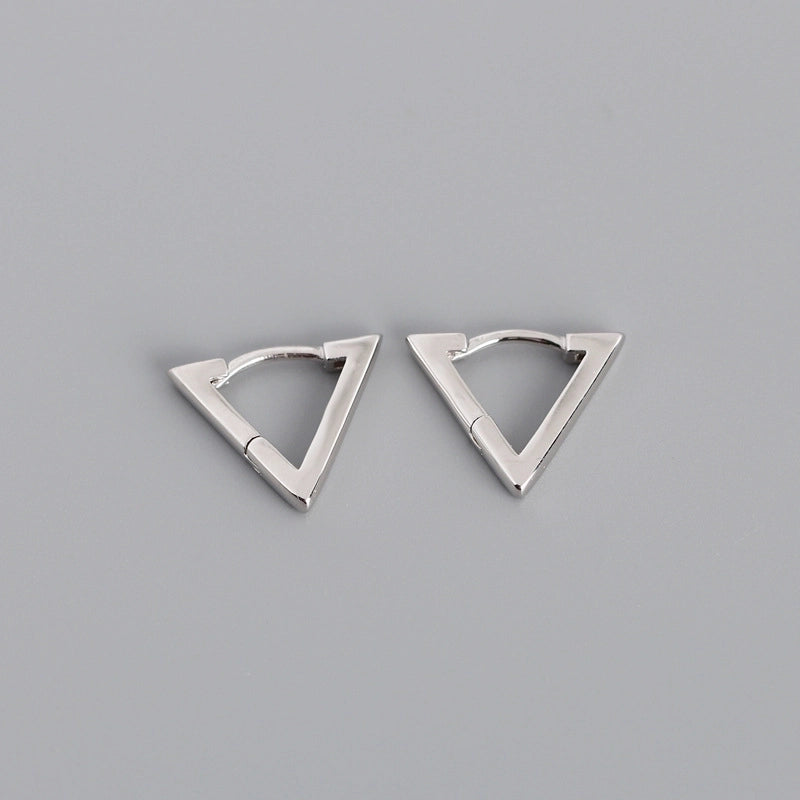 2 Pieces Minimalist Geometric Copper Plating Ear Studs 1 Pair
