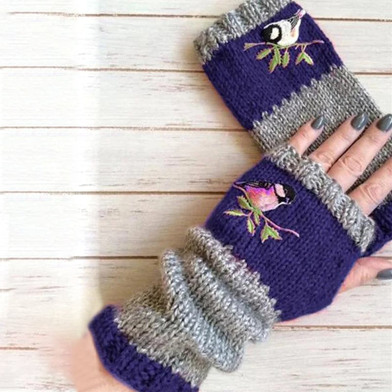 Warm Patchwork Embroidered Gloves💥Buy 2 Free Shipping💥