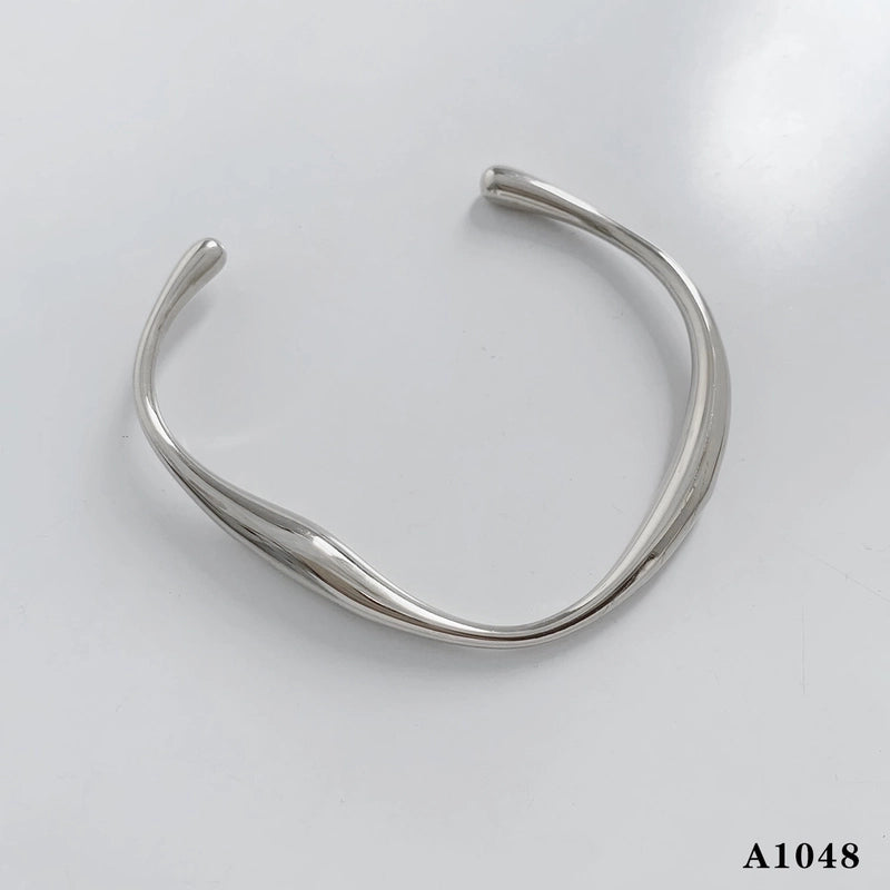 Modern Style Minimalist Heart Shape 304 Stainless Steel Zircon 16K Gold Plated White Gold Plated Gold Plated Plating Bracelets Necklace