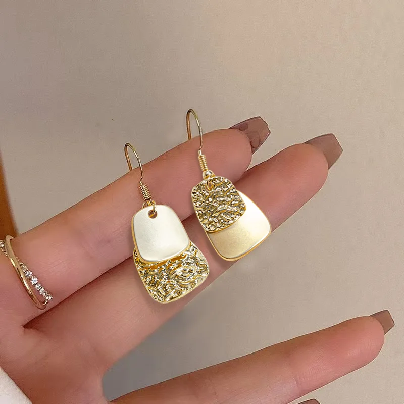 Women's Simple Multi-Layer Alloy Earrings Trendy Wholesale New Stitching Earlobe Fashion Jewelry