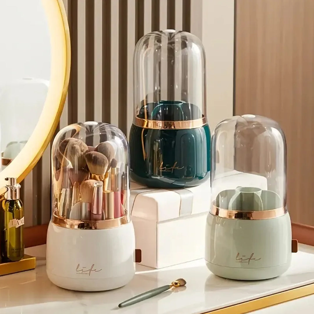 360° Luxury Rotating Makeup Brush Organizer