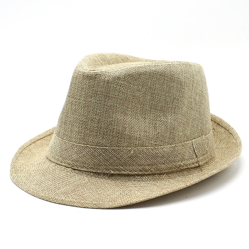 New Black And White Korean Style Summer Unisex Hat Top Hat British Gentleman Hat Jazz Cowboy Sun Hat