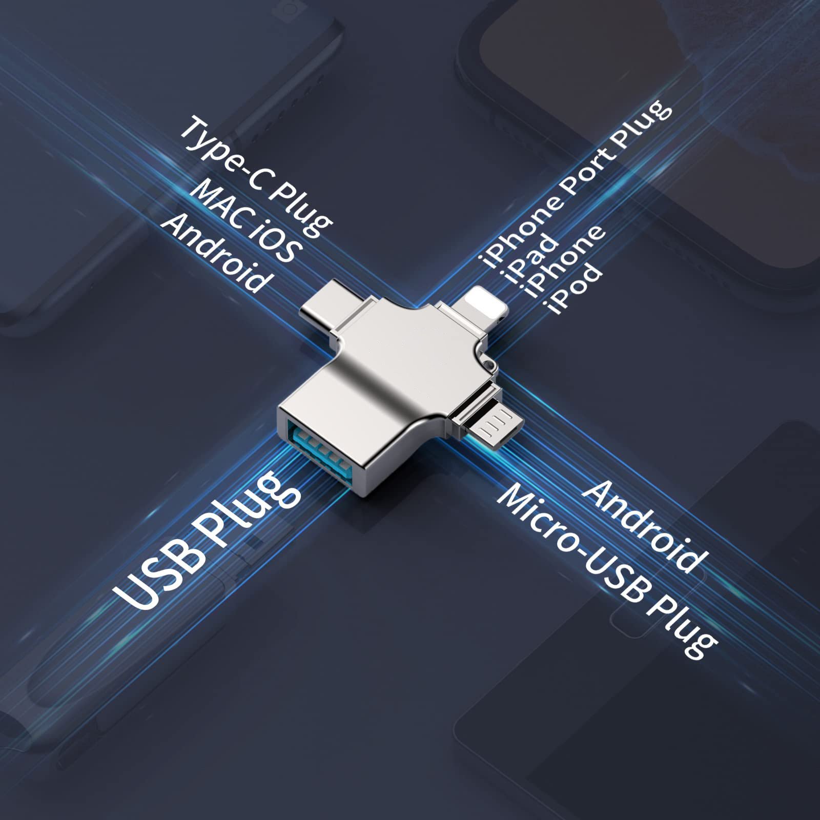 3 in 1 OTG Multifunction Converter