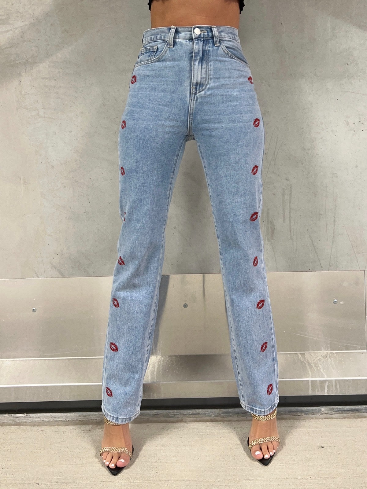 Martine Kisses Straight Leg Jeans