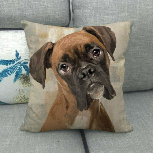 18 Pet Dog Puppy French Bulldog Throw Pillow Case Labrador Couch Cushion Cover