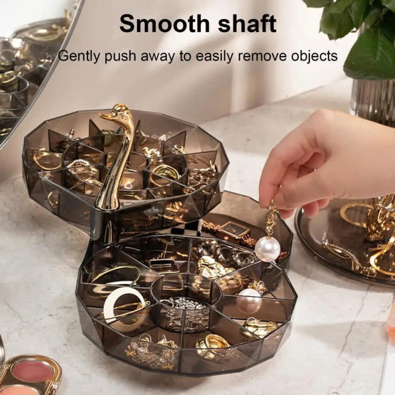 Swan Shaped 3 Layer Jewellery Organiser