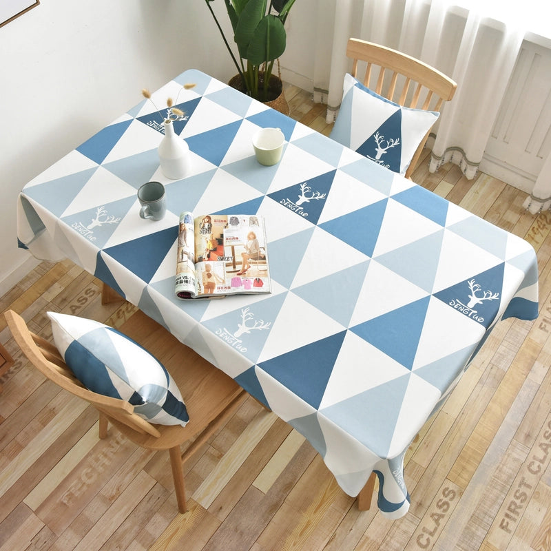 Tablecloth Fabric Waterproof Lemon Printing Small Fresh Yellow  Internet Celebrity Table Mat Coffee Table Tablecloth