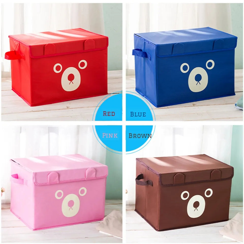 BEAR FACE PRINTED STORAGE BOX