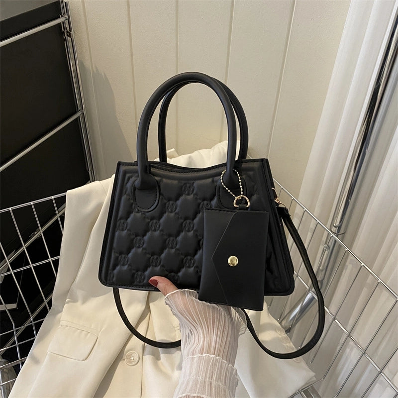 Women's Medium Pu Leather Solid Color Classic Style Zipper Bag Sets Crossbody Bag