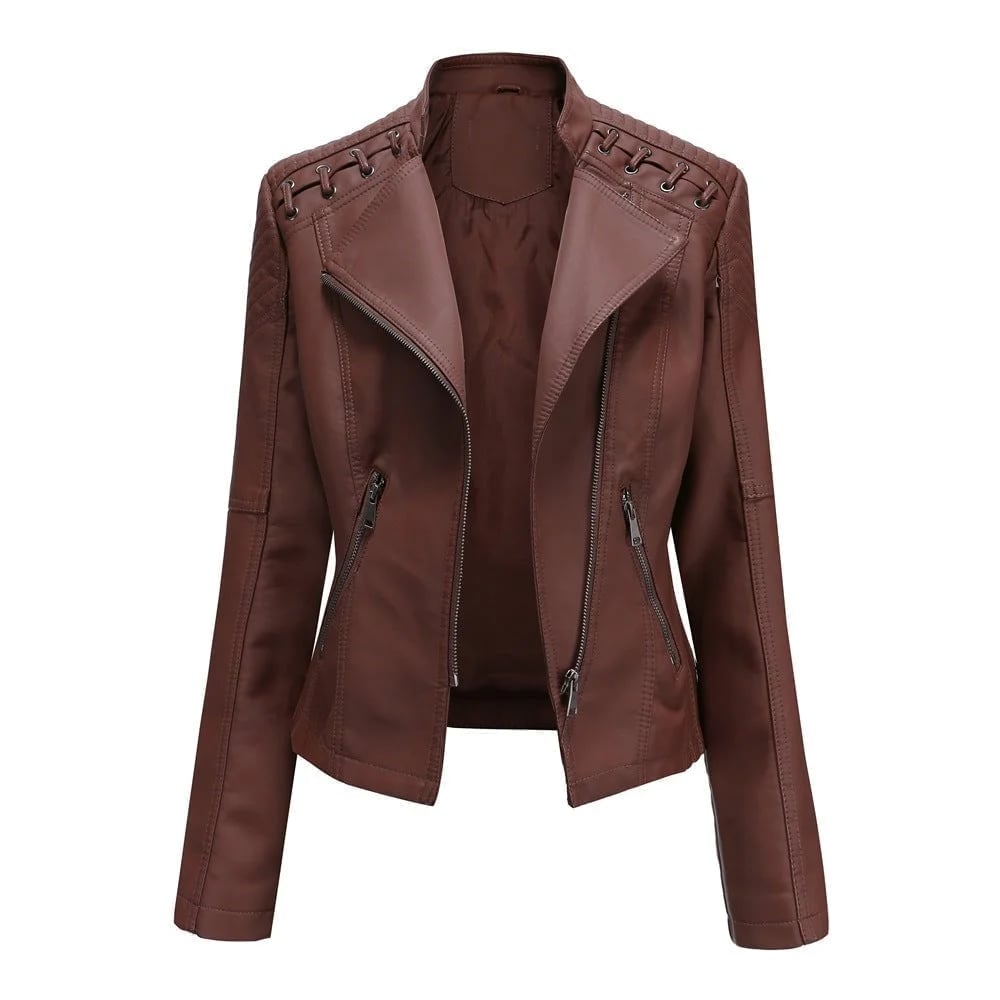 (🔥Promotion 49% OFF) - Washed Leather Jacket