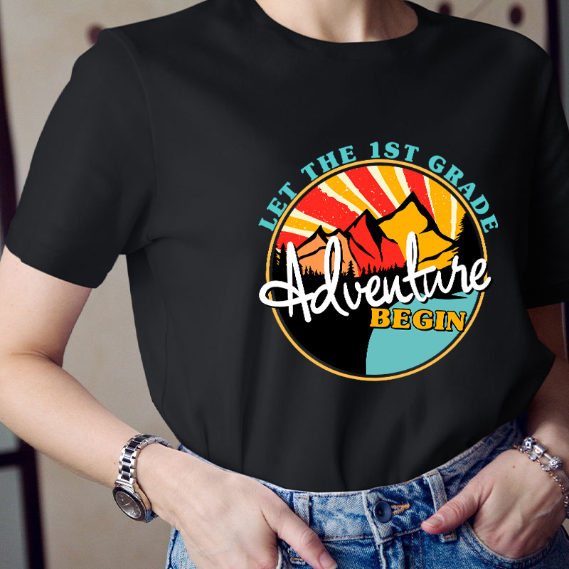 Personalized Let The Adventure Begin Teacher T-Shirt