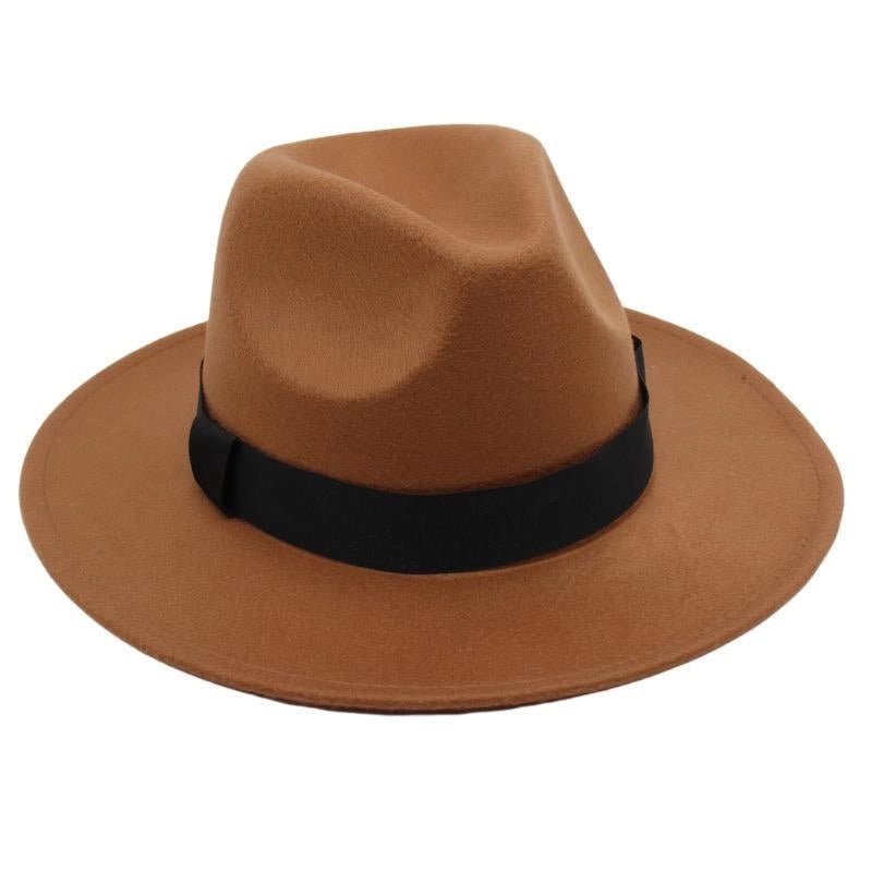 Beach Ferdo Hat Tie-dyed Top Hat Jazz Hat Men And Women Felt Hat Temperament Woolen Hat Trend