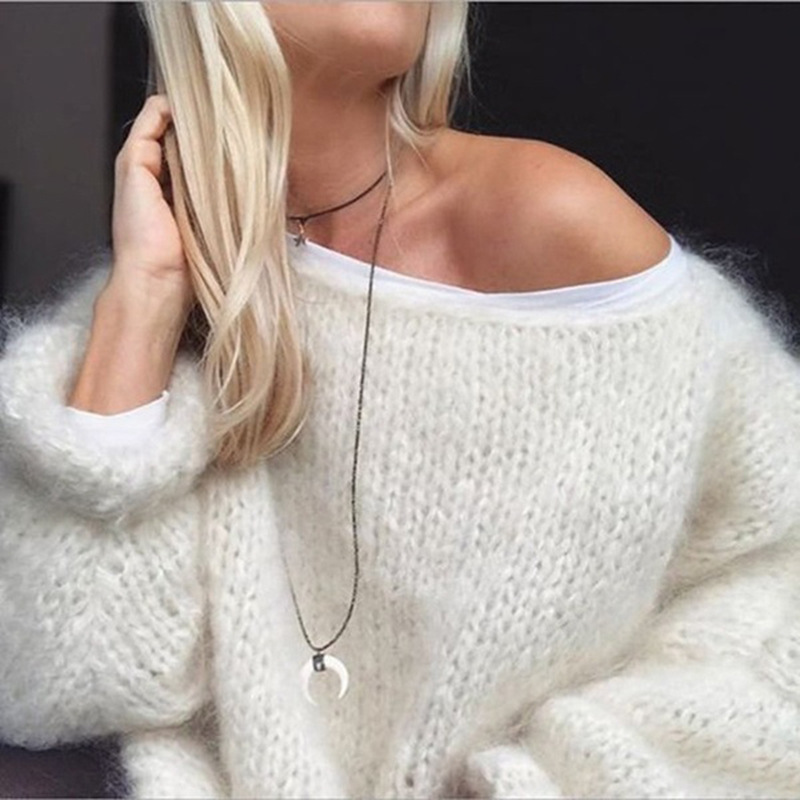 Casual Mohair Warm Knitted Sweater