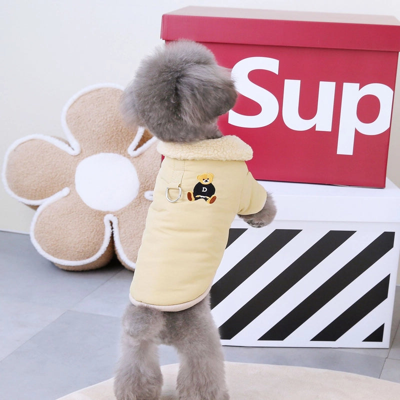 Pet Clothing Dog Clothes Autumn And Winter New Teddy Cat Pet Clothes Thickened Winter Clothes 23DD Bear Cotton Clothes